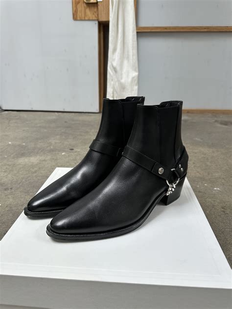 celine biker boots|calfskin chelsea boots.